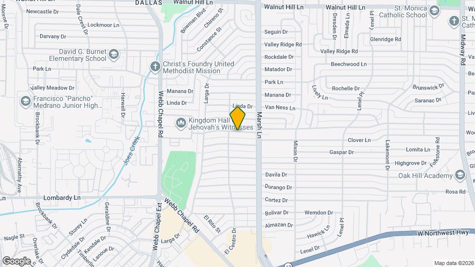 3616 Hidalgo Dr Map and Location Details