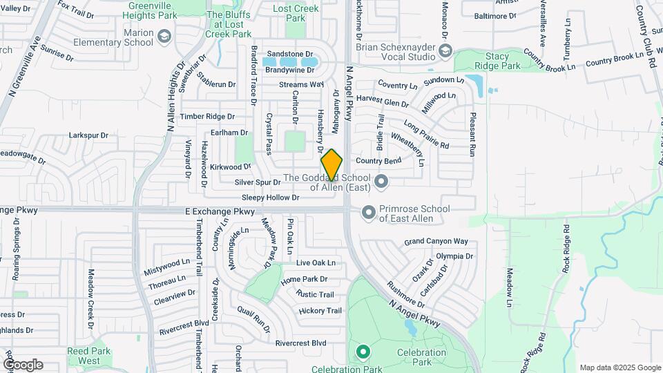 1207 Cedar Springs Dr Map and Location Details