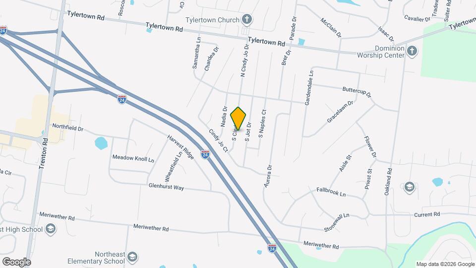 3655 S Cindy Jo Dr Map and Location Details