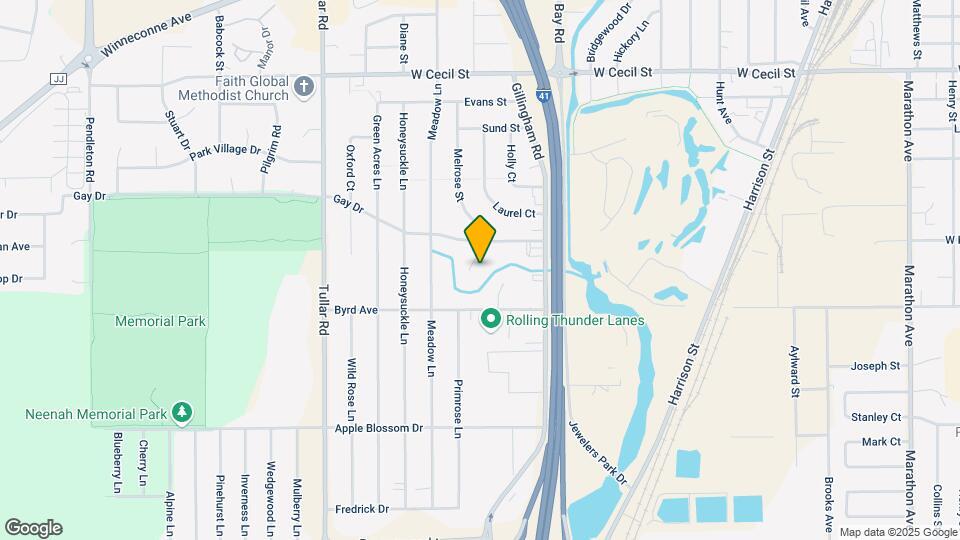 1116 Melrose Ct Map and Location Details
