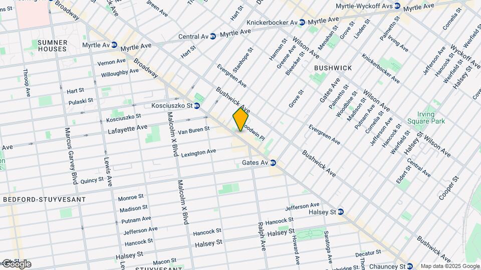 1263 Broadway Mapa y Detalles de la Ubicación
