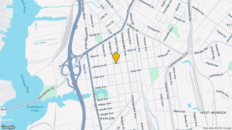 1206 Jefferson St Mapa y Detalles de la Ubicación
