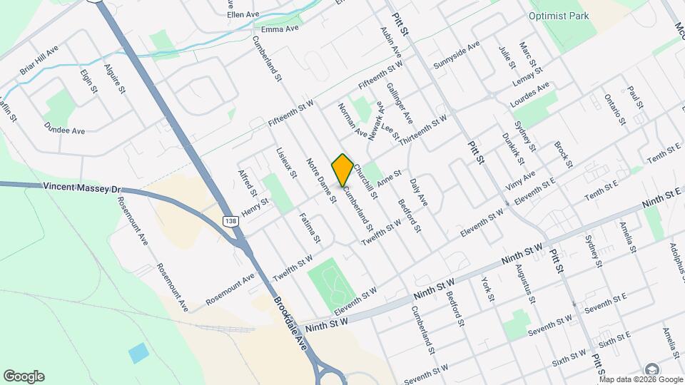 1234 Cumberland St Map and Location Details