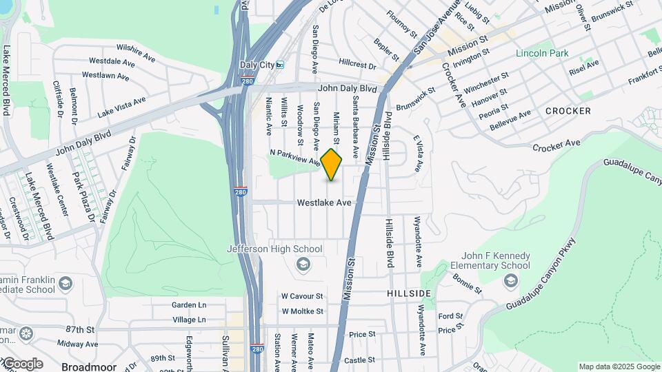 551 San Diego Ave Map and Location Details