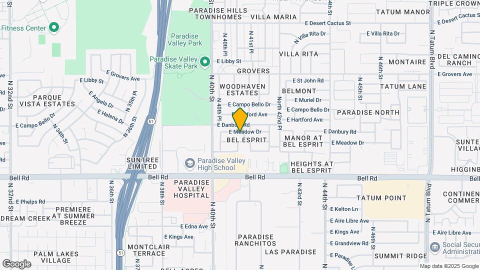 4067 E Meadow Dr Map and Location Details