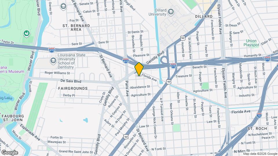1653 Treasure St Map and Location Details