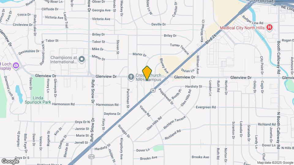 7050 Glenview Dr Map and Location Details