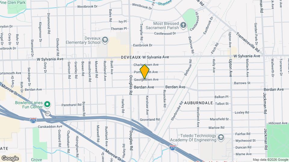 2409 Georgetown Ave Map and Location Details