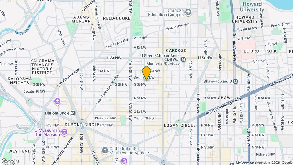 1461 S St NW Map and Location Details