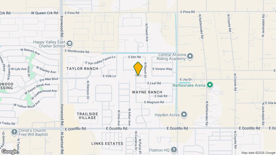 1281 E Ash Rd Map and Location Details