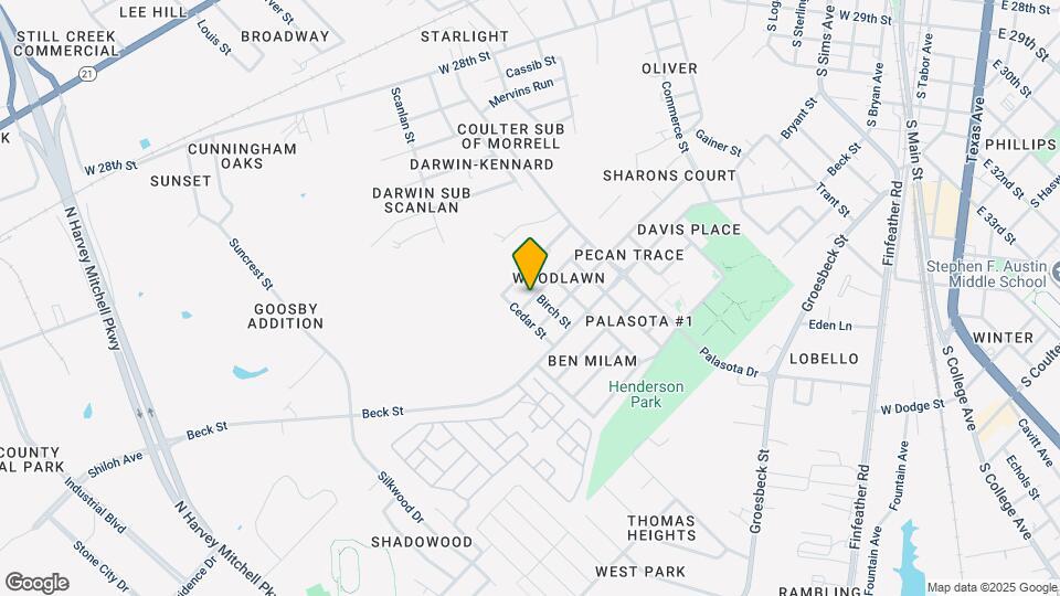 1800 Bamboo St Map and Location Details