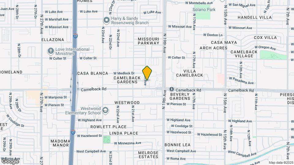 5015 N 20th Ave Map and Location Details