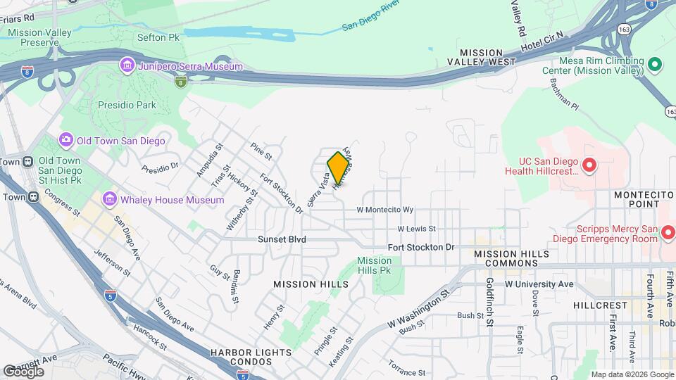 4315 Hermosa Way Map and Location Details