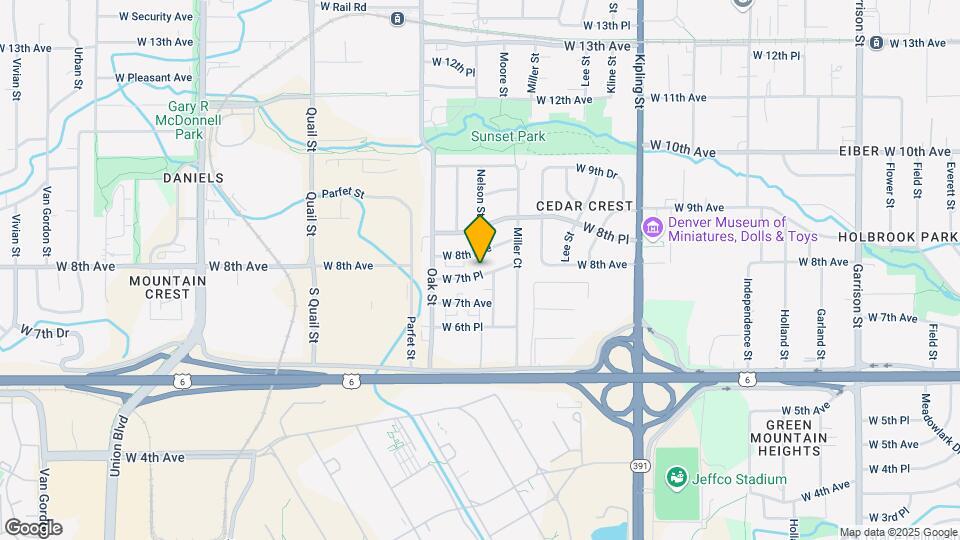 10541 W 7th Pl Mapa y Detalles de la Ubicación
