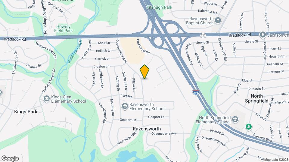 5313 Queensberry Ave Map and Location Details