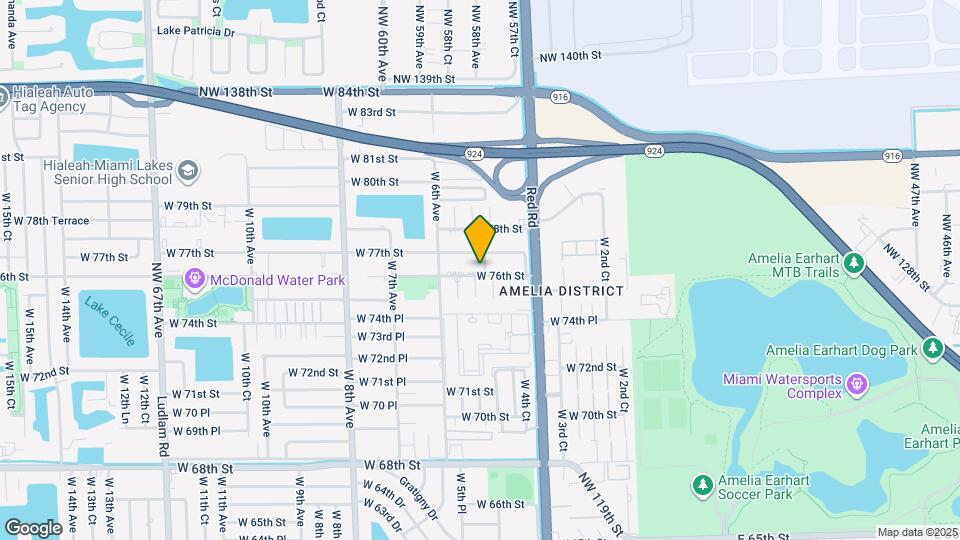 505 W 76th St, Unit B8 Map and Location Details
