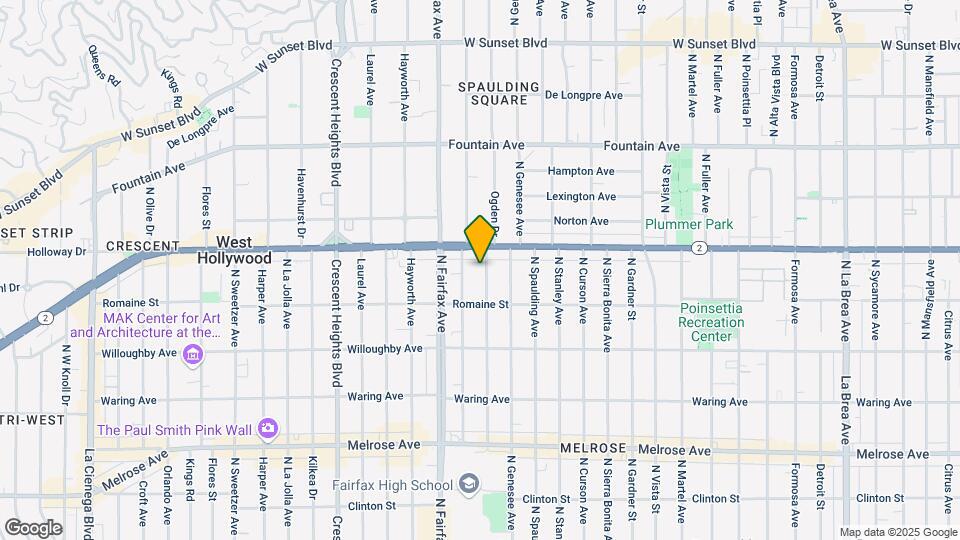 1041 N Ogden Dr Map and Location Details