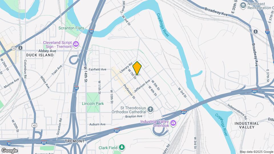 2341 W 7th St Map and Location Details