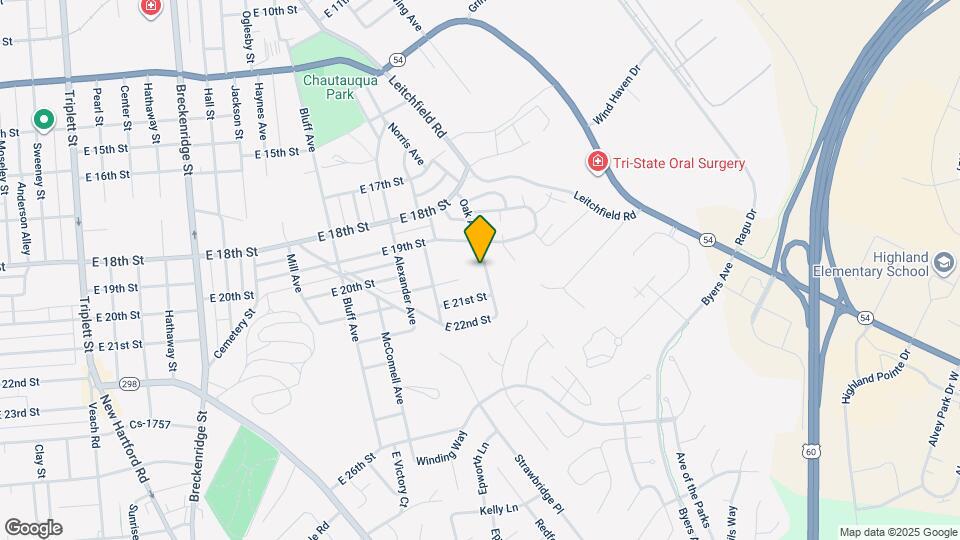 2004 Oak Ave Map and Location Details