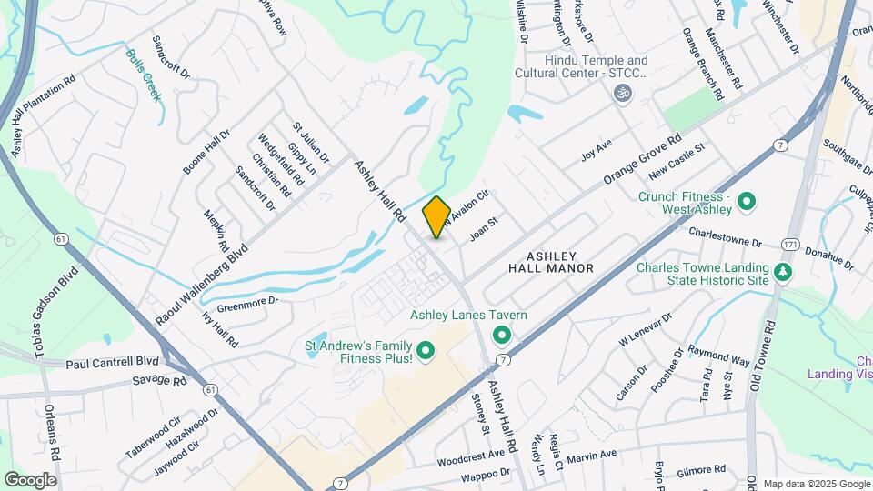1724 Ashley Hall Rd Map and Location Details