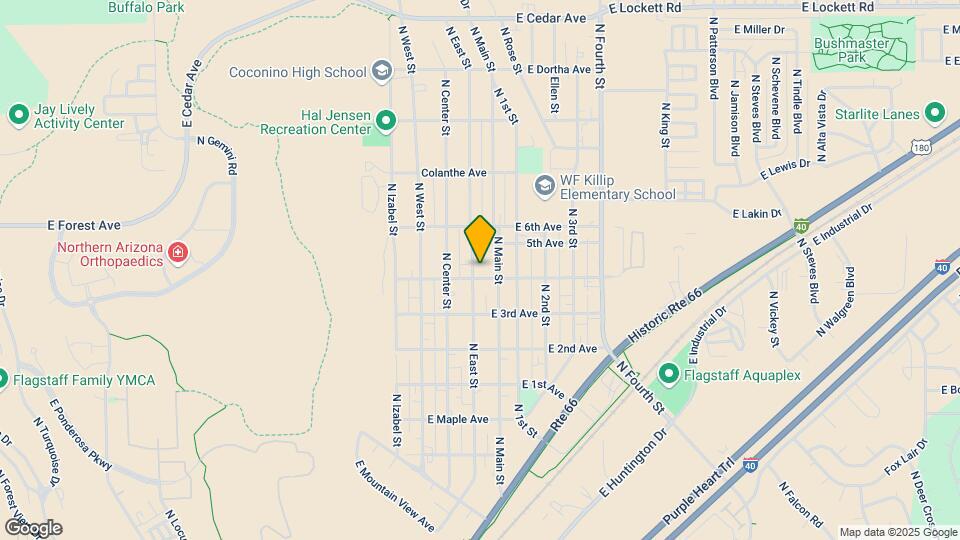 2104 N East St Map and Location Details
