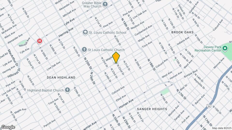 1718 N 22nd St Map and Location Details