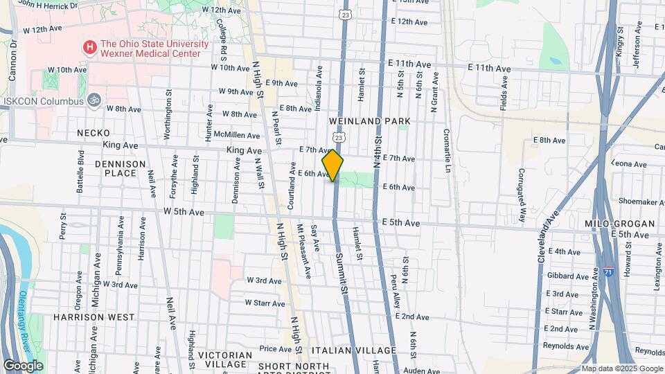 1271 Summit St, Unit L Map and Location Details