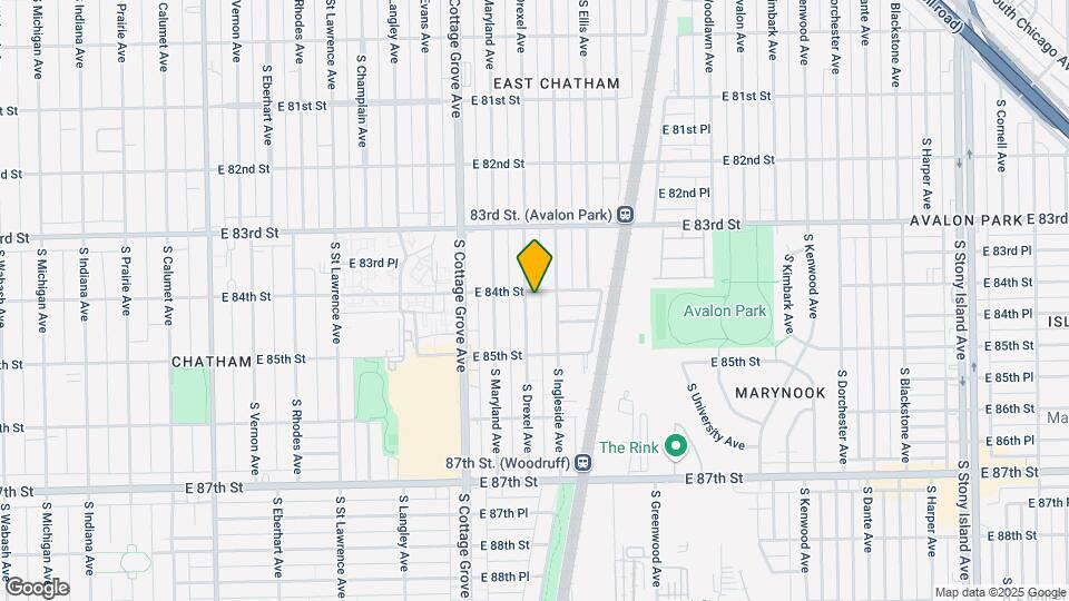 8407-8409 S Drexel Ave Map and Location Details