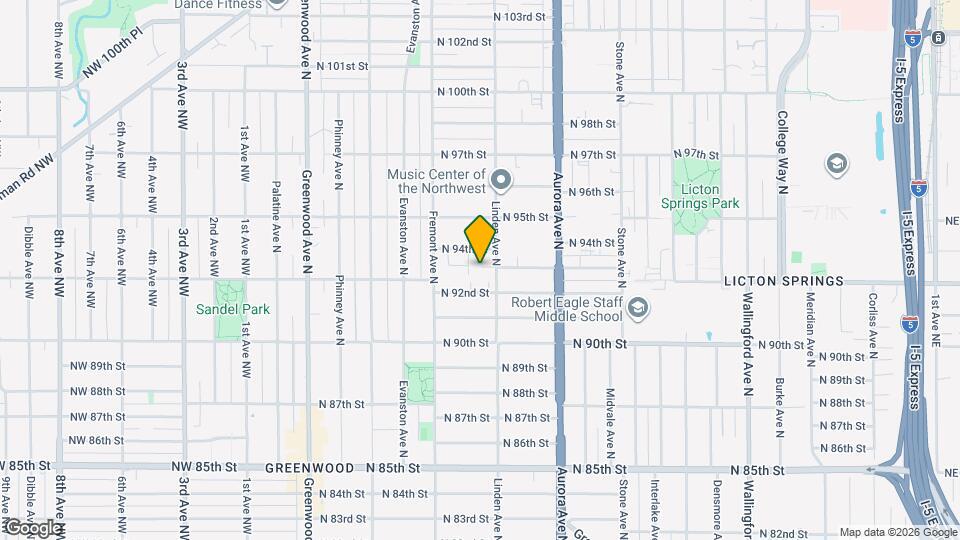 9237 Linden Ave N Map and Location Details