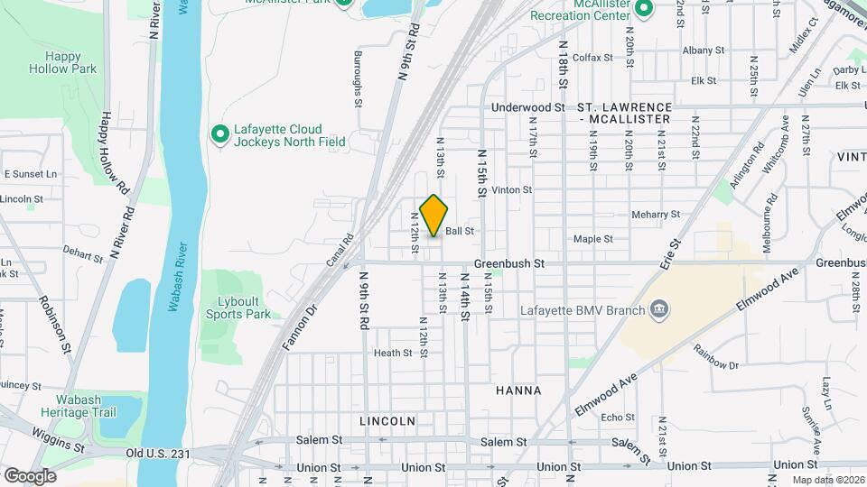 1512 N 13th St, Unit 2 Map and Location Details