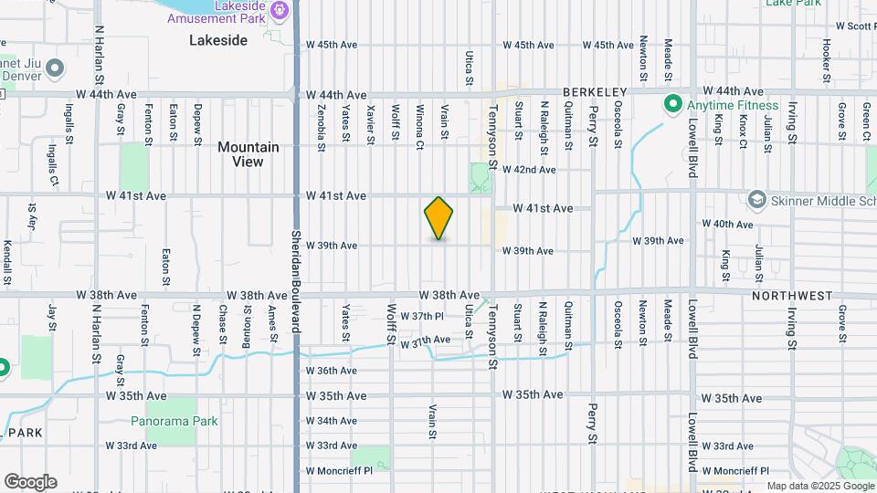 4640 W 39th Ave Map and Location Details