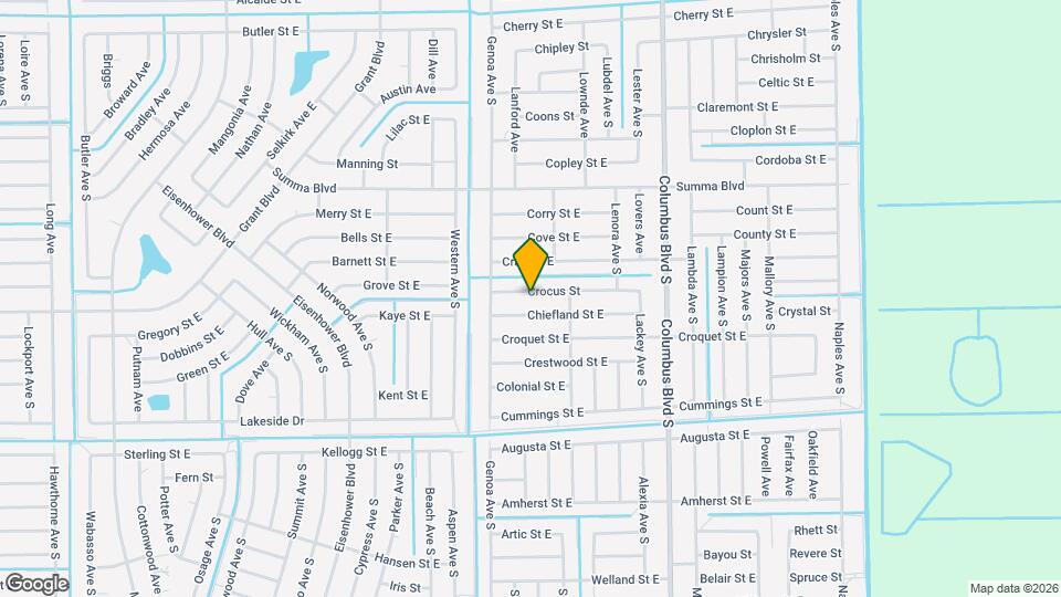 1118 Crocus St Mapa y Detalles de la Ubicación