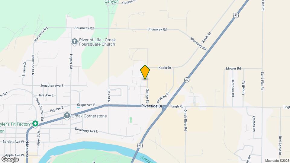 703 Quince St Map and Location Details