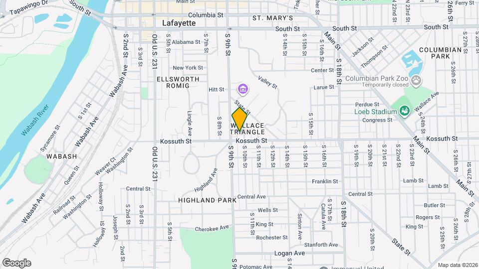 620-622 S 10th St Map and Location Details