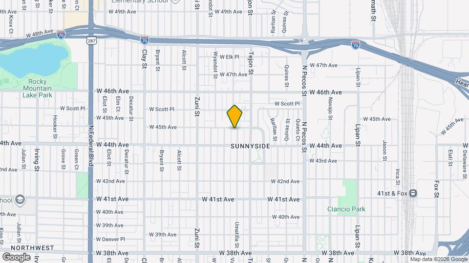 4457 Umatilla St Map and Location Details