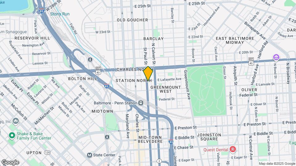 1729 St Paul St Map and Location Details