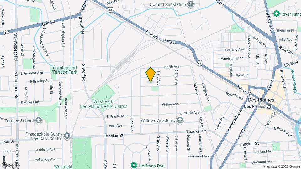 856 Woodlawn Ave Mapa y Detalles de la Ubicación