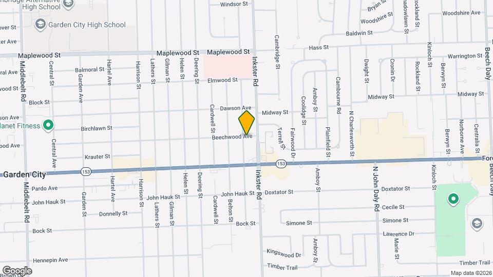 5754 Arcola St Map and Location Details