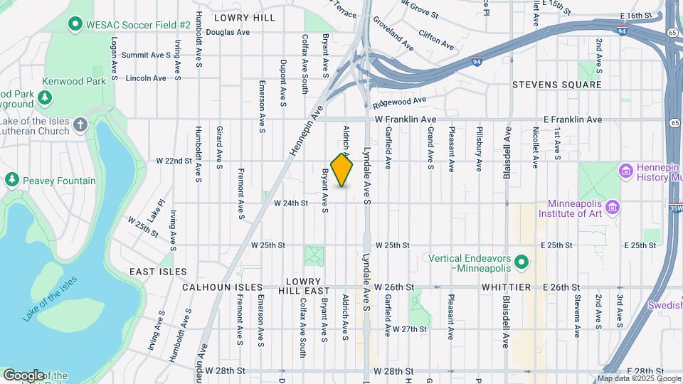 Aldrich Avenue Apartments Map and Location Details