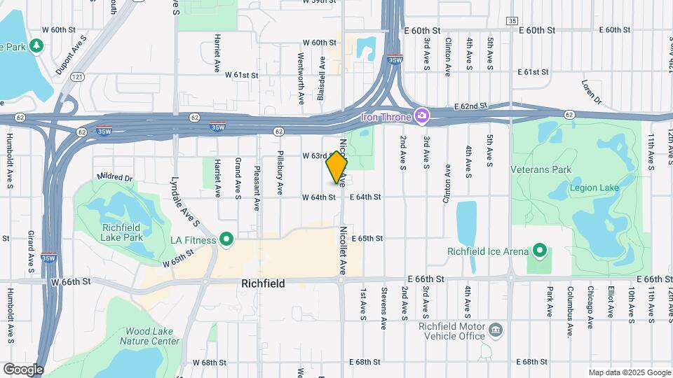 6338 Nicollet Ave Map and Location Details