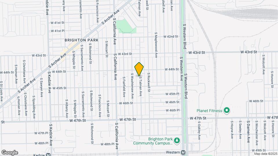 4426 S Talman Ave Map and Location Details