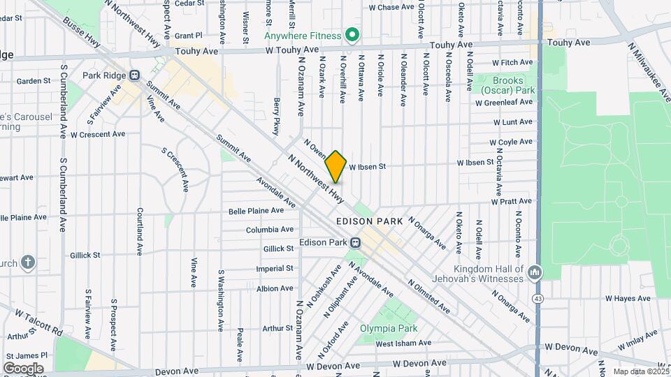 6823 N Northwest Hwy Map and Location Details