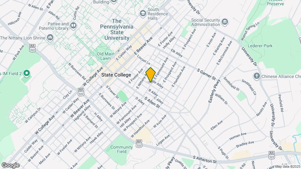 Fairmount East Apartments and Nearby State College Apartments For Rent