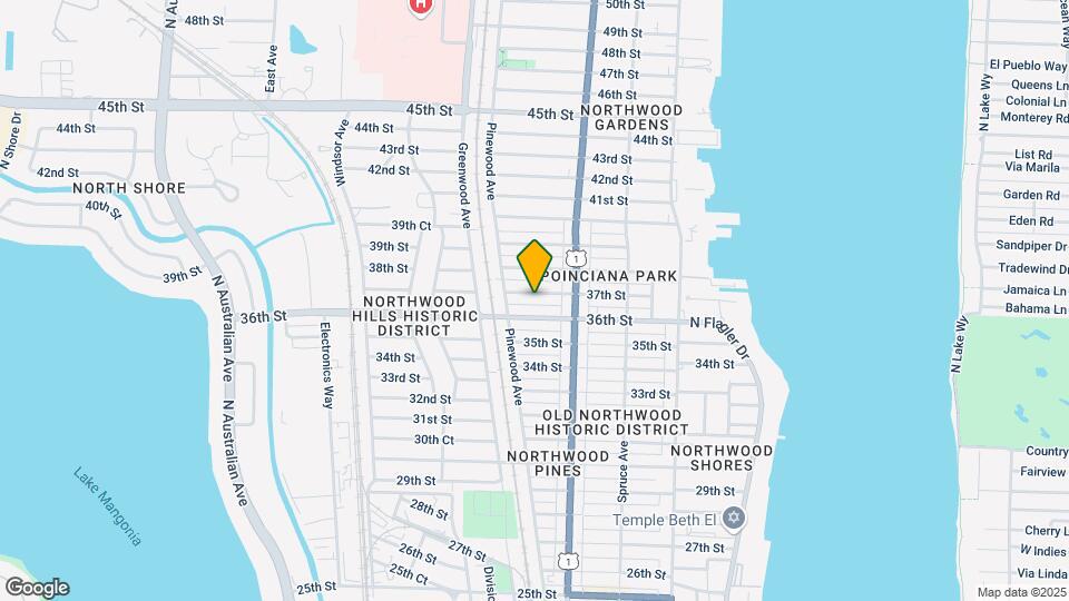 634 37th St Map and Location Details