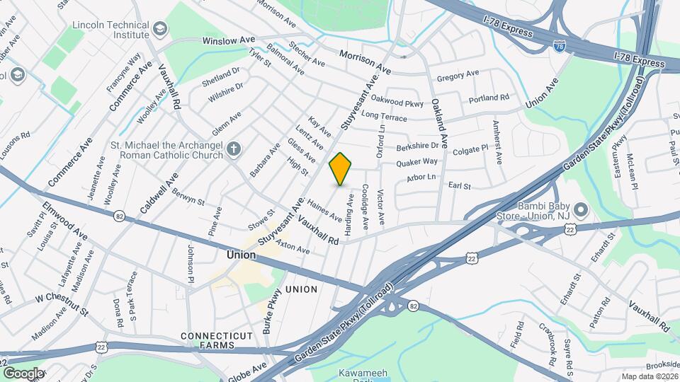 1259 Grandview Ave, Unit 1259 Map and Location Details