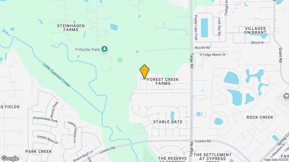 15823 Aldridge Creek Ct Mapa y Detalles de la Ubicación