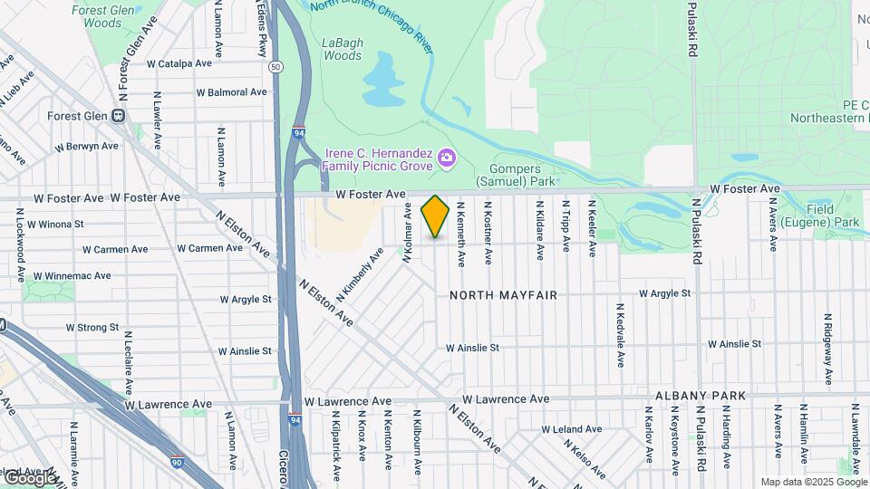 5104 N Kilbourn Ave Map and Location Details