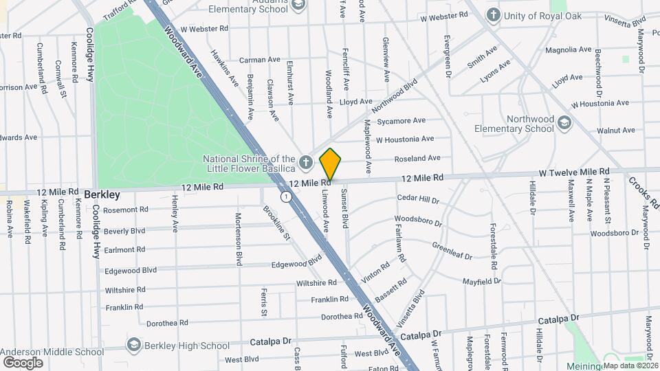 2021 W Twelve Mile Rd Map and Location Details