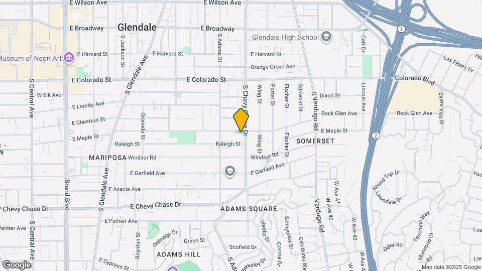 705 S Chevy Chase Dr, Unit 4 Map and Location Details