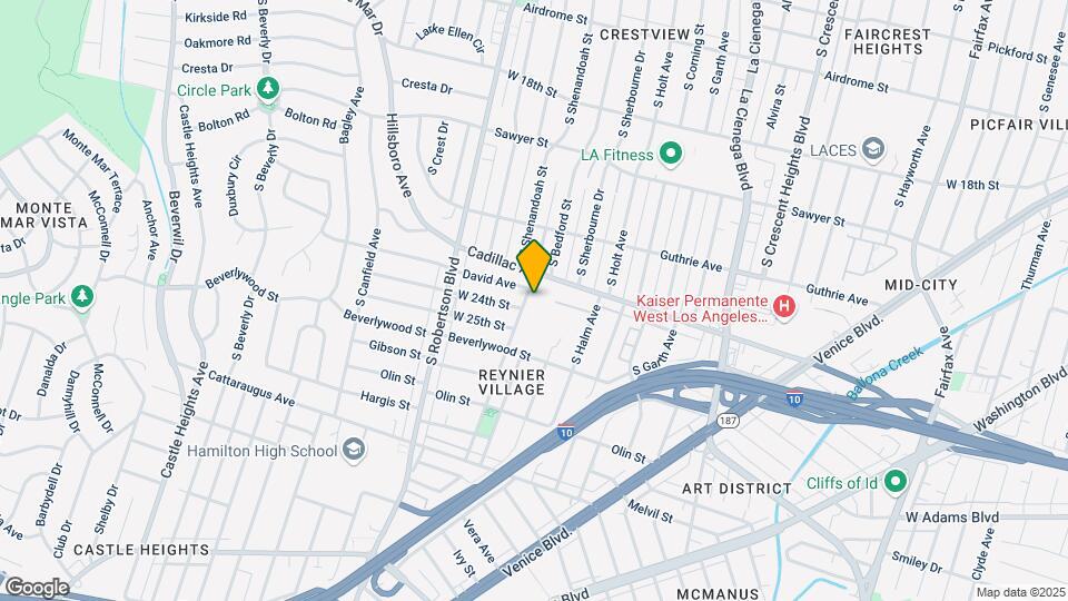 2412 S Shenandoah St Map and Location Details